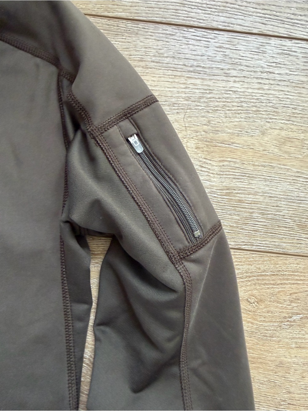Nike Women's Fit-Dry (FITDRY) Full-Zip Running Jacket Sz Medium Olive Brown - Picture 4 of 8